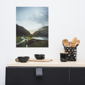 Poster - Nordic Landscapes - Saksun Church, Faroe Islands