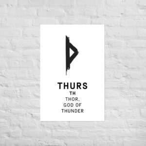 Poster - Thurs - Younger Futhark Runes
