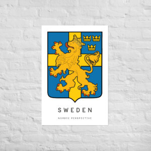 Poster - Nordic Crests - Sweden