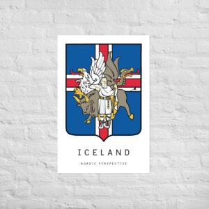 Poster - Nordic Crests - Iceland