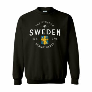 Kingdom of Sweden Unisex Crewneck Sweatshirt (White Text)