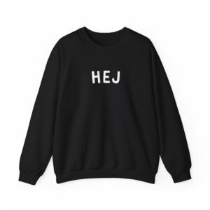 Nordic Style "Hej" Sweatshirt - Cozy Oversized Unisex Sweater - Scandinavian Apparel