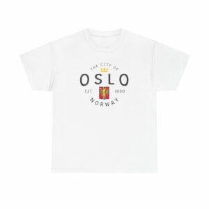 Oslo Norway Vintage Crest T-Shirt - The City of Oslo Est. 1000 Norse Culture Tee - Unisex T-Shirt